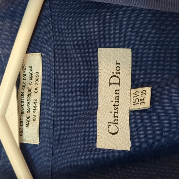 Christian Dior men's dress shirt Sz 15 1/2 - Picture 2 of 5